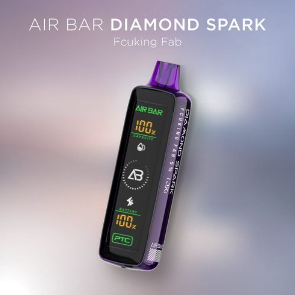 Best Deal Air Bar Diamond Spark 15,000 Puffs Disposable Vape 17ml 5 Pack - Fcuking Fab