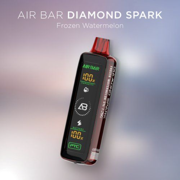 Best Deal Air Bar Diamond Spark 15,000 Puffs Disposable Vape 17ml 5 Pack - Frozen Watermelon