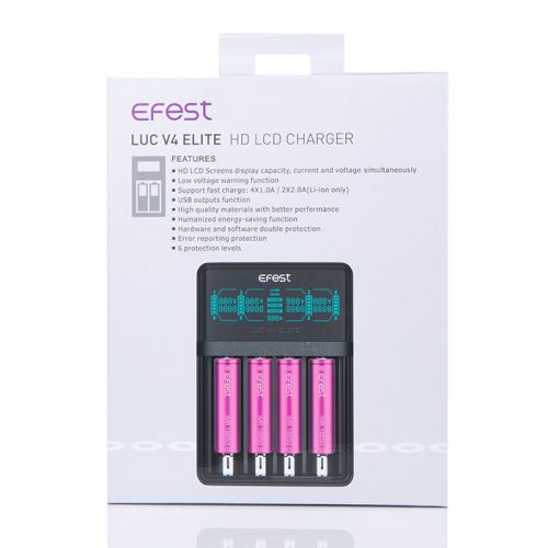 Efest LUC V4 Elite HD LCD Charger Best