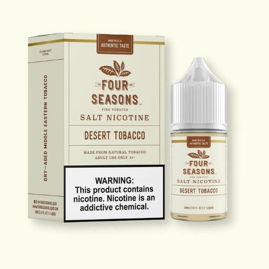  Best Deal Four Seasons Salt 30ML Vape Juice  Desert Tobacco