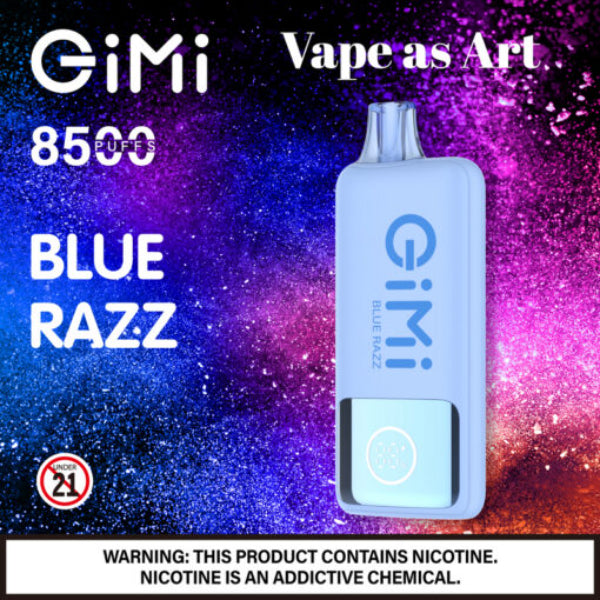 Best Deal Gimi 8500 Puffs Flum Disposable Vape 14mL Blue Razz