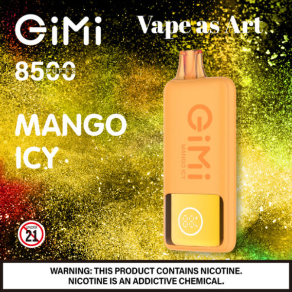 Best Deal Gimi 8500 Puffs Flum Disposable Vape 14mL Mango Icy