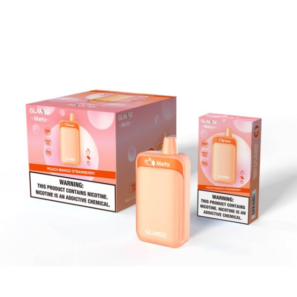 Glamee Meta 6000 Puff Single Disposable Vape Best Flavor Peach Mango Strawberry