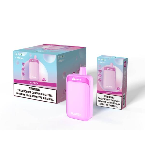 Glamee Meta 6000 Puff Single Disposable Vape Best Flavor Rainbow