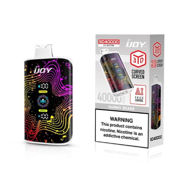 iJoy SD40000 40K Puffs AI Voice Control Disposable Best Flavor Gummy Bears