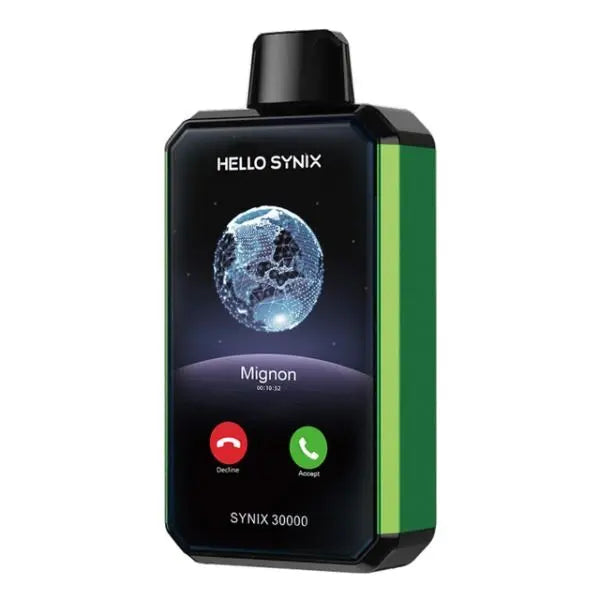 Best Flavor Sour Apple Ice Hello Synix 30K Smart Phone Disposable