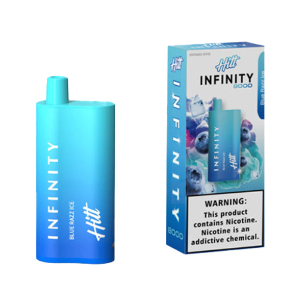 Best Deal Hitt Infinity 8000 Puffs Disposable Vape 20mL Blue Razz Ice