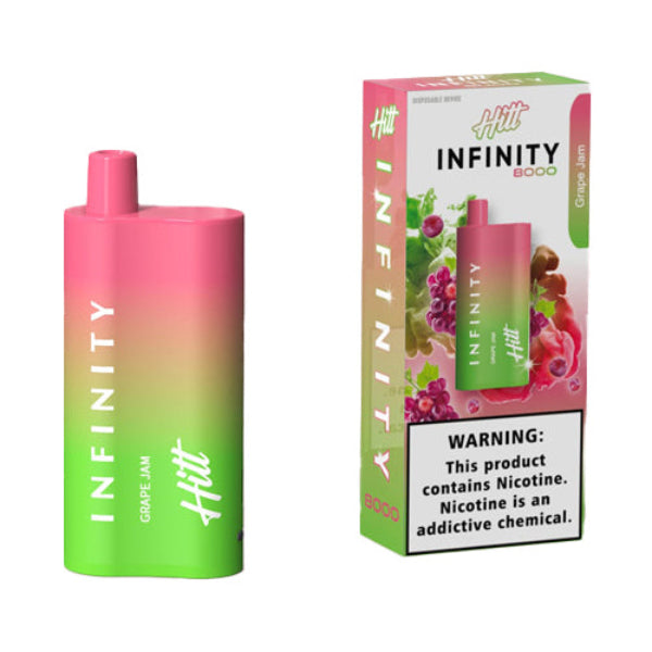 Best Deal Hitt Infinity 8000 Puffs Disposable Vape 20mL Grape Jam