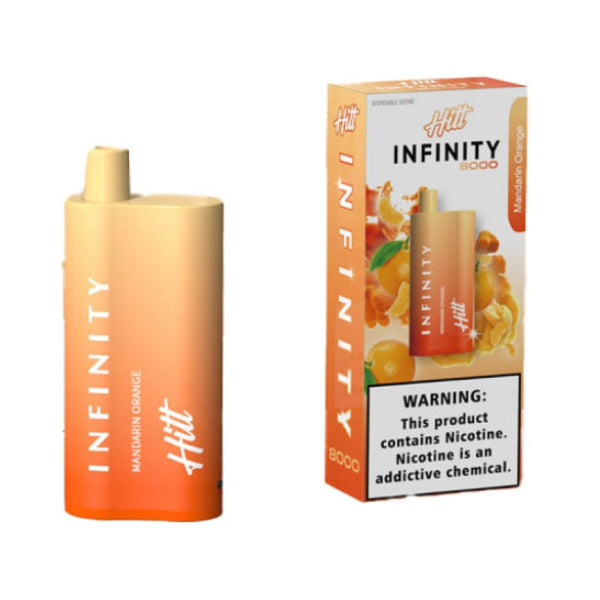 Best Deal Hitt Infinity 8000 Puffs Disposable Vape 20mL Mandarin Orange