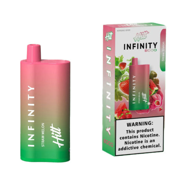 Best Deal Hitt Infinity 8000 Puffs Disposable Vape 20mL Straw Melon