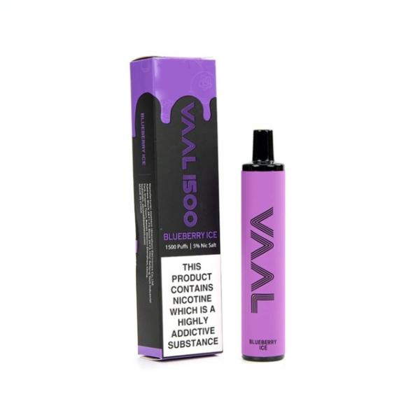 Blueberry Ice VAAL 1500 Puffs Single Disposable Bulk Deal!