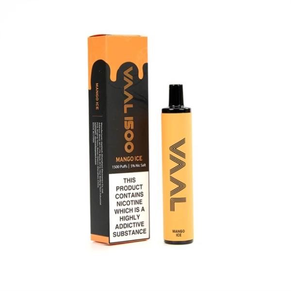 Mango Ice VAAL 1500 Puffs Single Disposable Bulk Deal!