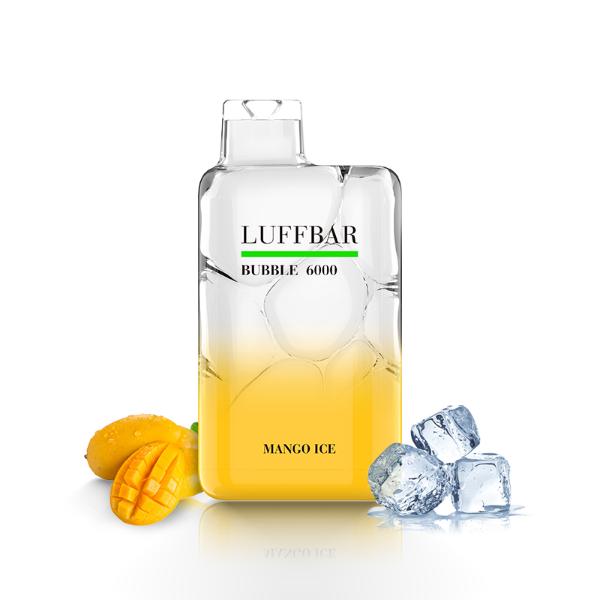 Mango Ice Luffbar Bubble 6000 Puffs Disposable 10-Pack Bulk Deal!