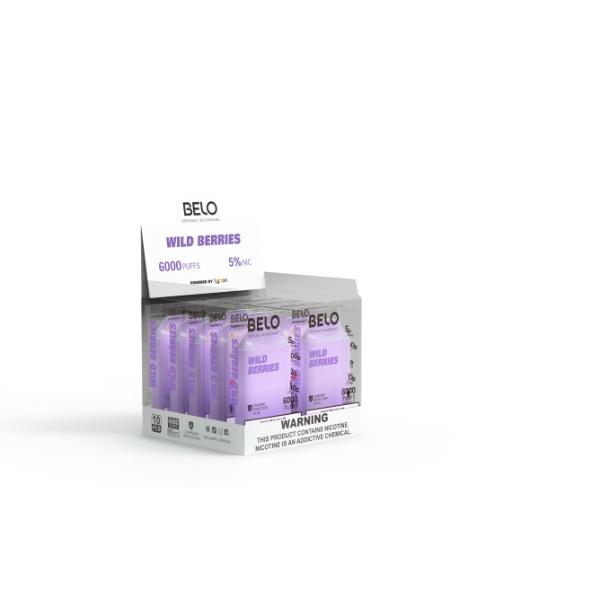 Wild Berries Lykcan BELO Mesh 6000 Puffs Disposable 10-Pack