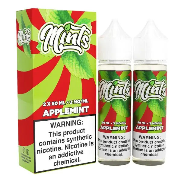 Mints 2x60ML Vape Juice Best Flavor Applemint