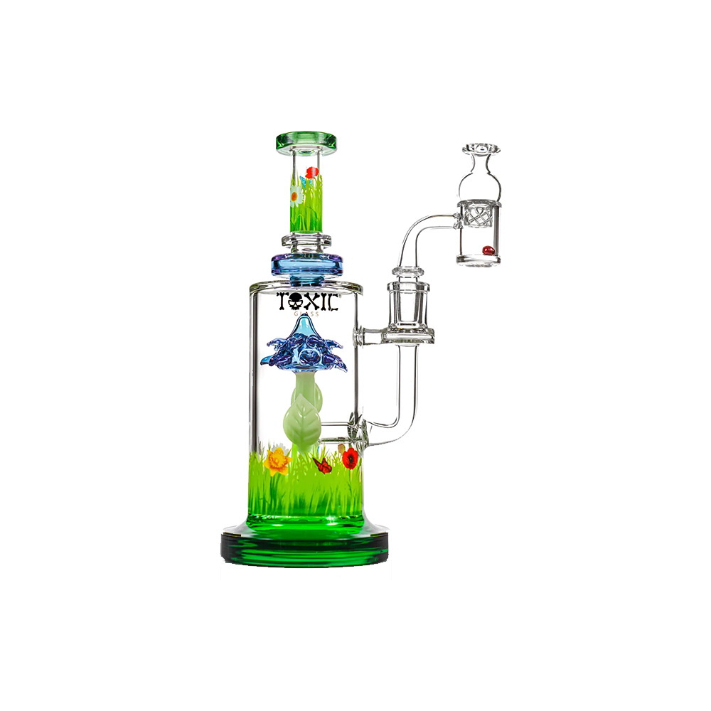 MKGlass TX89 Toxic Wild Flower Water Pipe Kit