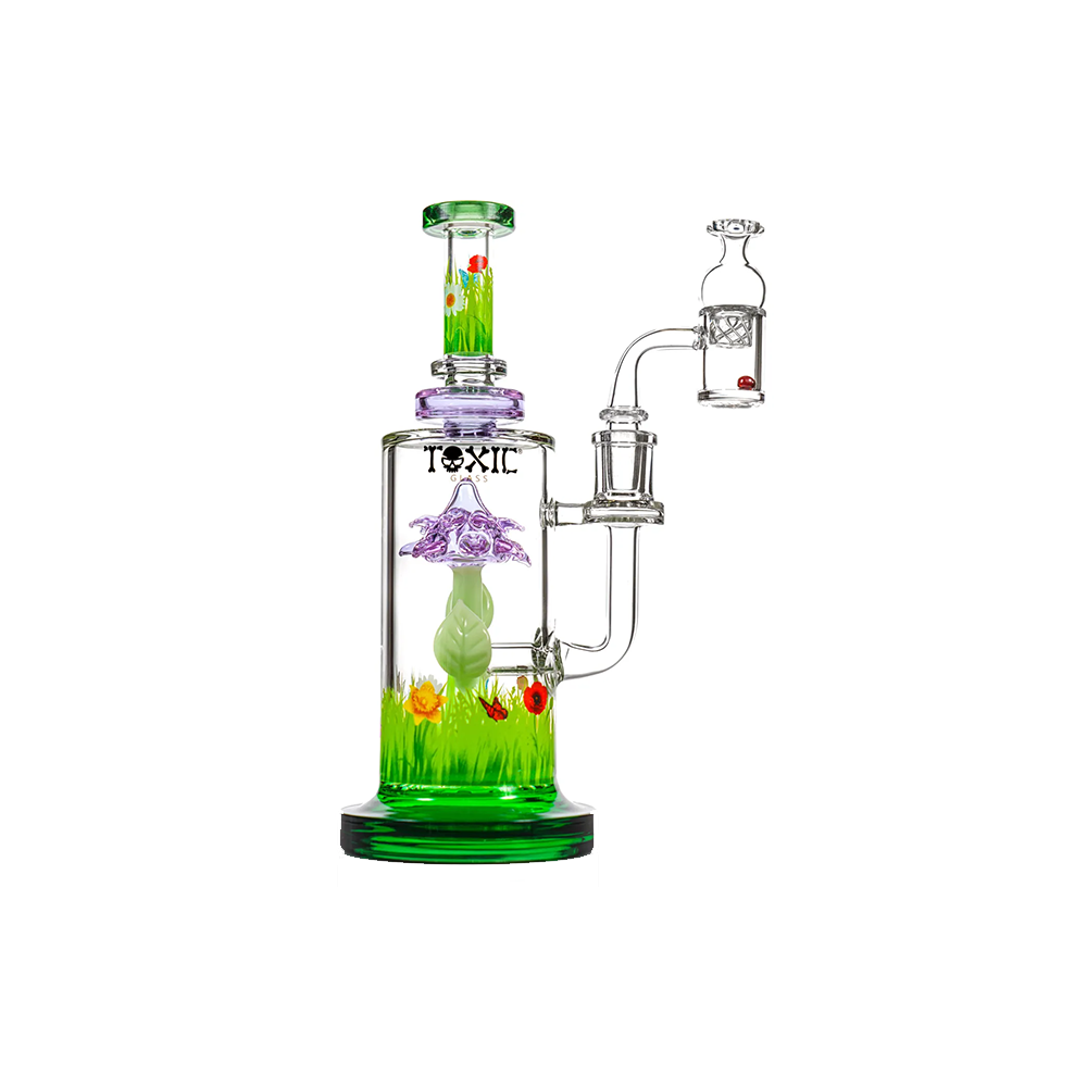 MKGlass TX89 Toxic Wild Flower Water Pipe Kit