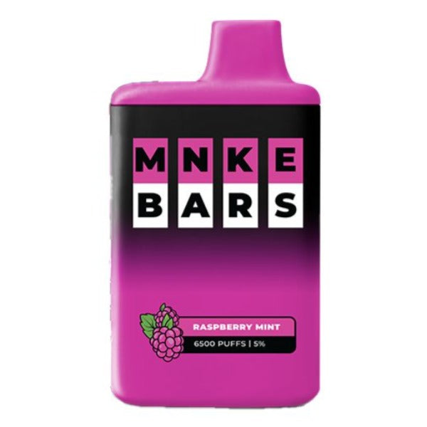 Best Deal MNKE Bars 6500 Puffs Disposable Vape Raspberry Mint