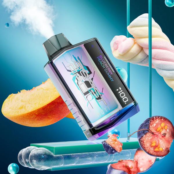 Moti Beast Pro 10000 Puffs Rechargeable Vape Disposable 18mL Best Flavor Blueberry Peach Gummy