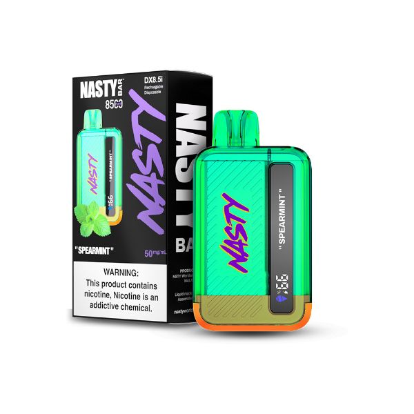 Nasty Bar by Nasty Juice 8500 Puffs Disposable Vape 17mL Best Flavor Spearmint