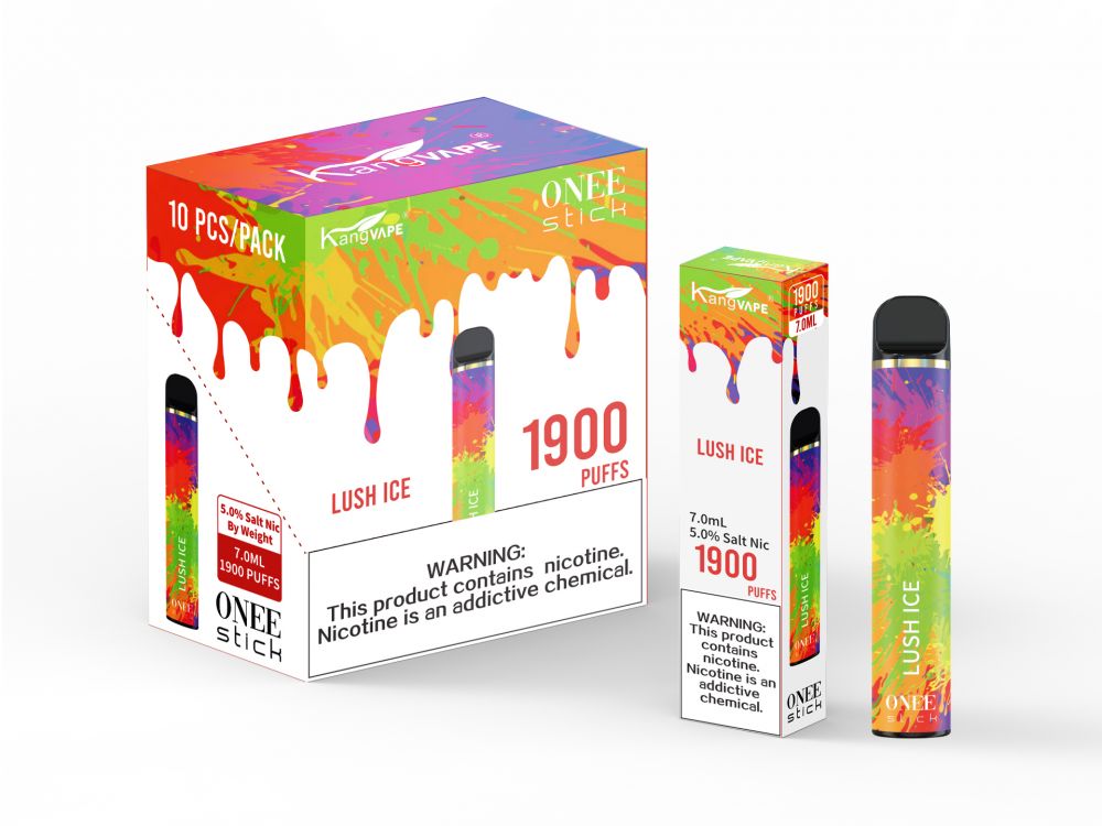 KangVape Onee Stick Disposable 1900 Puffs 10 Pack Best Flavor Lush Ice