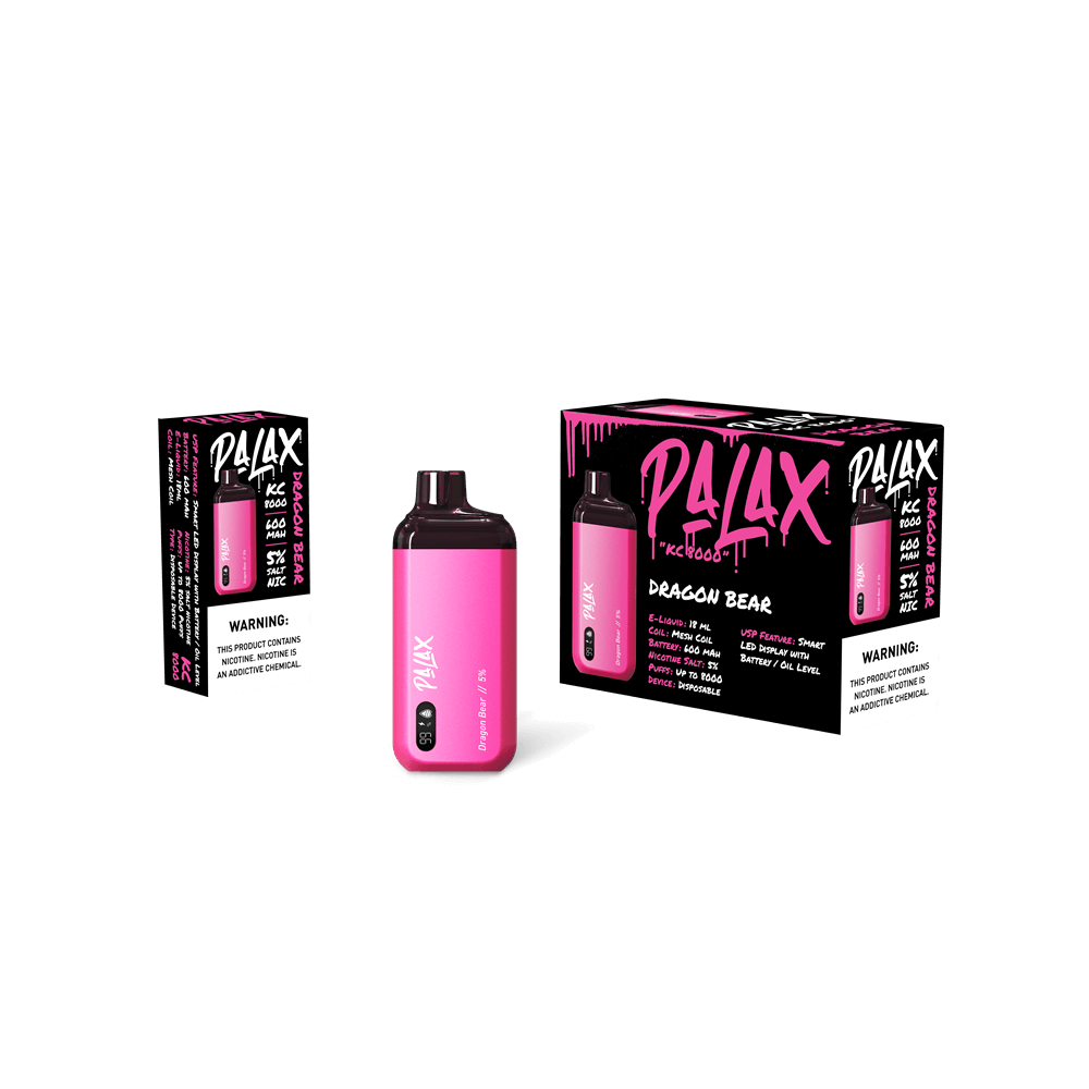 Palax KC8000 Puffs Disposable Vape 18mL Best Flavor Dragon Bear