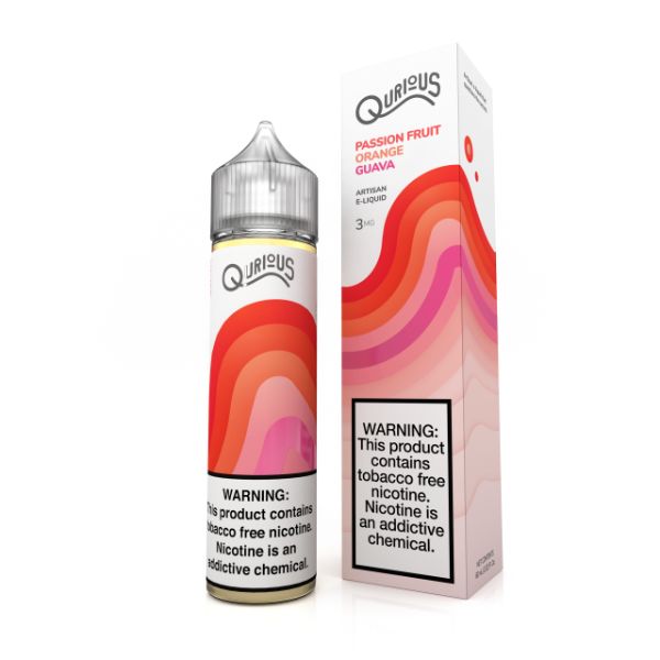 Passion Fruit Orange Guava Qurious Synthetic E-Liquid 