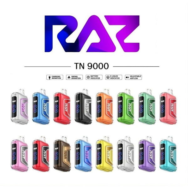 Best Deal RAZ TN9000 9000 Puffs Disposable Vape 12mL Best Flavors