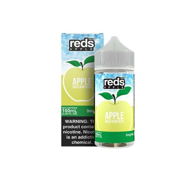 7Daze Reds 100mL Vape Juice Best Flavor Gold Kiwi Iced