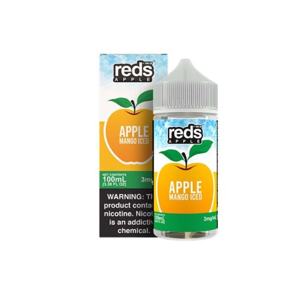 7Daze Reds 100mL Vape Juice Best Flavor Mango Iced