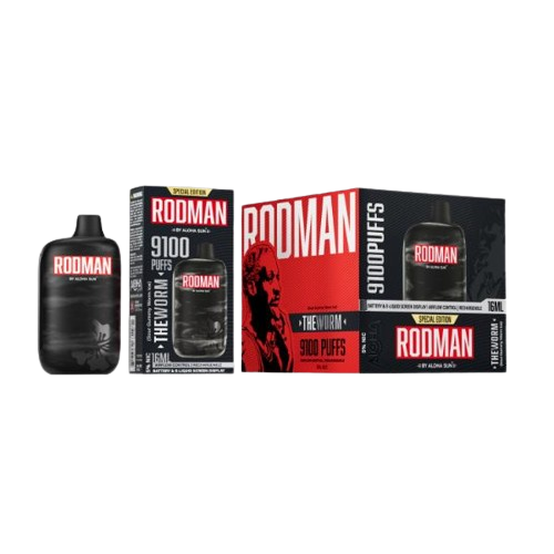 RODMAN by Aloha Sun 9100 Puffs Disposable Vape 16mL 3 Pack Gift Box Best Flavor