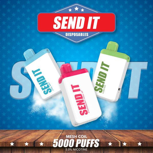 SEND IT 5000 Puffs Disposable 5-Pack Best Wholesale Deal!