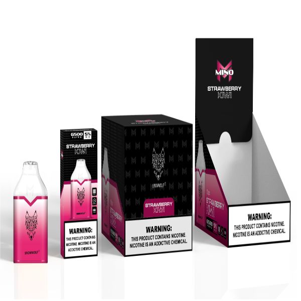 Strawberry Kiwi Snowwolf Mino 6500 Puffs Disposable 10-Pack