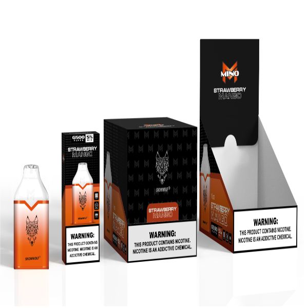 Strawberry Mango Snowwolf Mino 6500 Puffs Disposable 10-Pack