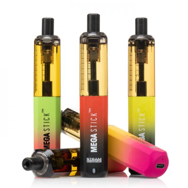 Steam Engine Mega Stick 4000 Puffs Rechargeable Vape Disposable 10mL 10 Pack Best Flavors