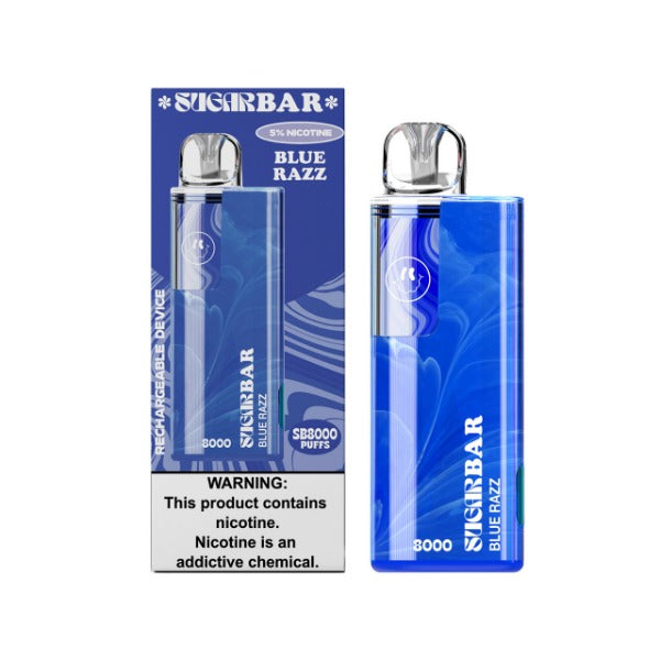 Sugarbar 8000 blue razz vape