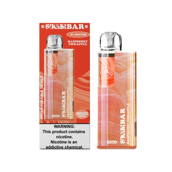 Sugarbar raspberry pineapple vape 8000