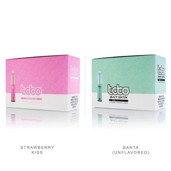 Tobo 2500 Puffs Disposable Vape 6.5mL 10 Pack Best Flavors Strawberry Kiss Banta