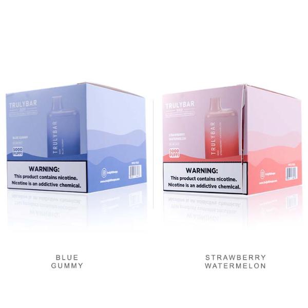 Blue Gummy & Strawberry Watermelon  Truly Bar 5000 Puffs Disposable 10-Pack Best Flavors