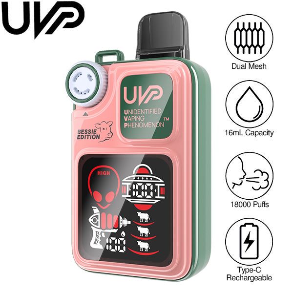 Best Deal UVP Bessie Edition 18K Puff Rechargeable Vape 16mL