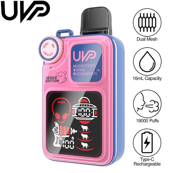 Best Deal UVP Bessie Edition 18K Puff Rechargeable Vape 16mL