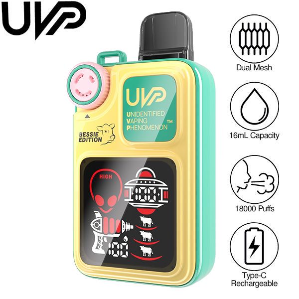 Best Deal UVP Bessie Edition 18K Puff Rechargeable Vape 16mL- Miami Mint