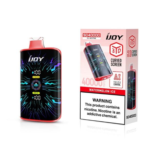 iJoy SD40000 40K Puffs AI Voice Control Disposable Best Flavor Watermelon Ice