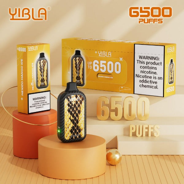 Yibla 6500 Puffs Disposable Vape 18mL Best Flavor Mango Ice